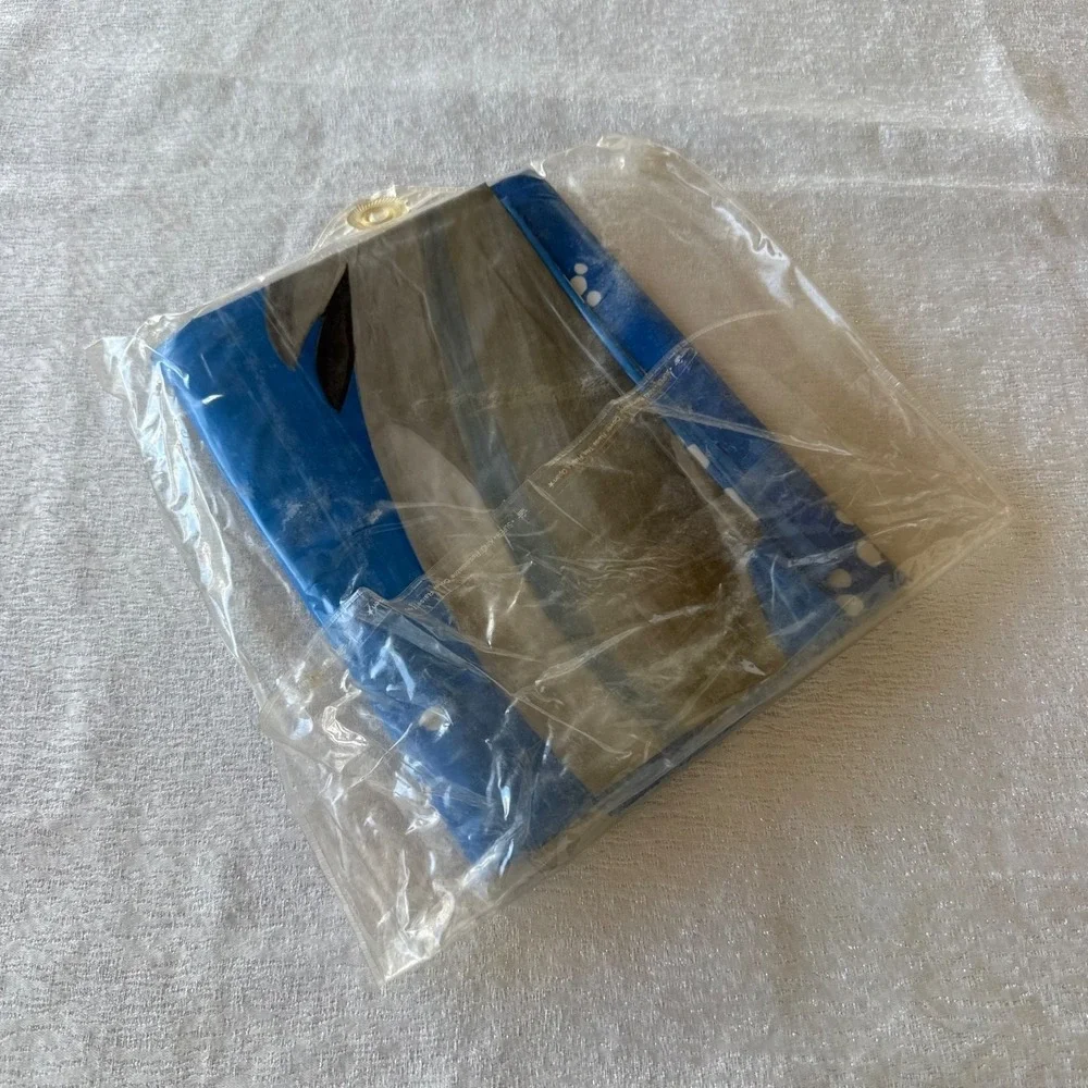 Vintage Dolphin Fish Plastic Shower Curtain‎ Blue Ocean Bathroom Decor NOS